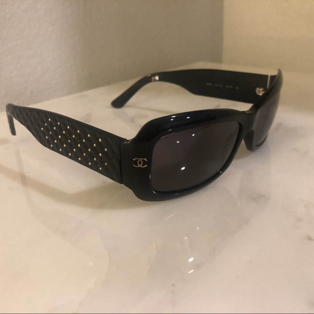 SOLD CHANEL Sunglasses Studded 5099 Blk.